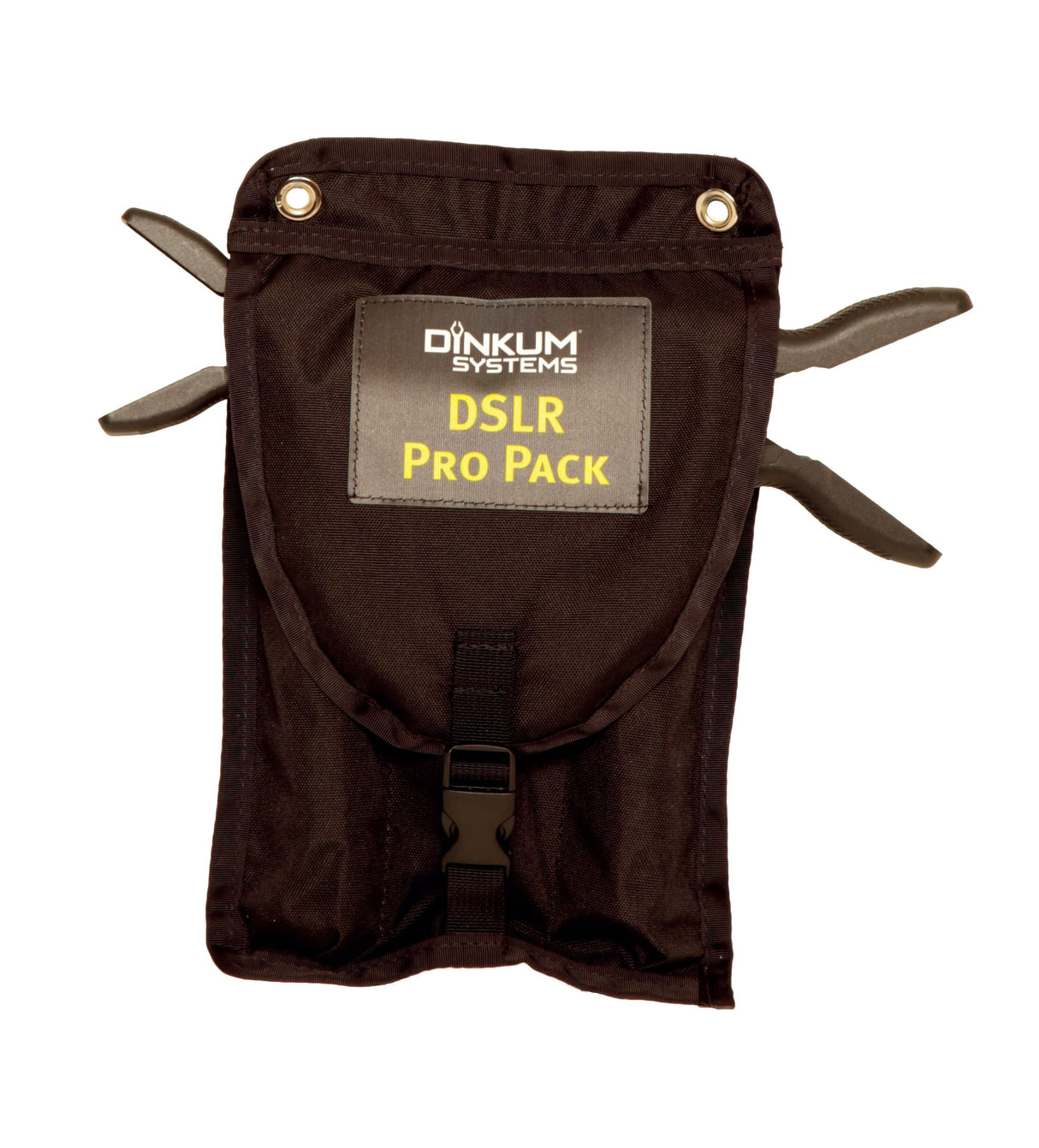 DSLR ProPack by Dinkum Systems, a versatile accessory pouch for camera gear, featuring adjustable straps and a durable design.