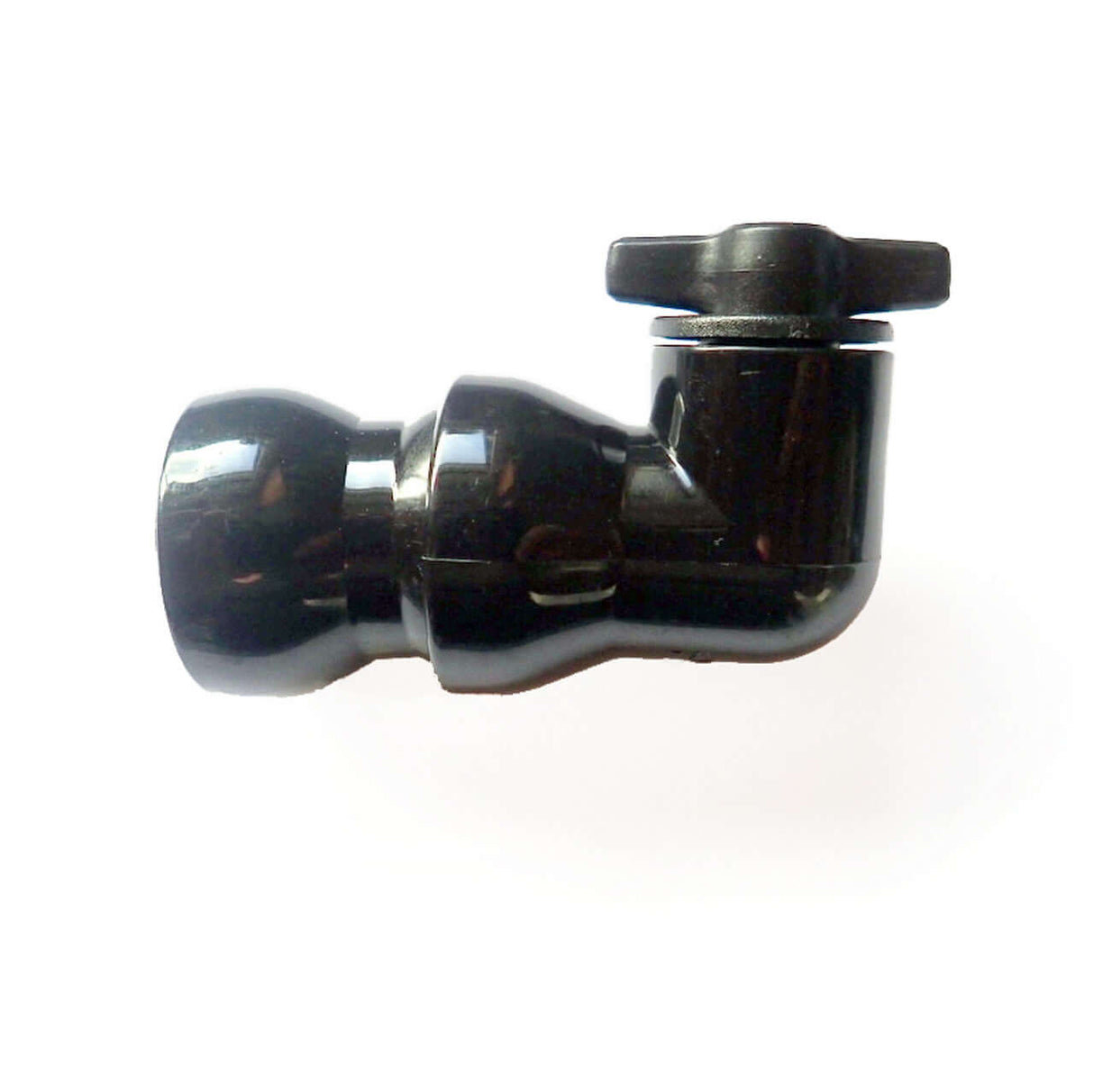 Elbow bracket adaptor for CINE™ & PRO™ lens shades, compatible with Dinkum Systems® FlexiMount™ and ActionPod®.