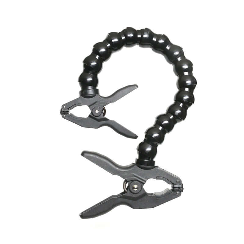 Dinkum Systems Clamp-to-Clamp device with adjustable length and strong clamps for versatile use.