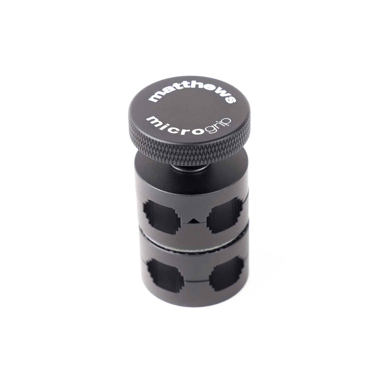 MICROGrip Master Rigging Kit component showing durable black mount for cameras and lights.