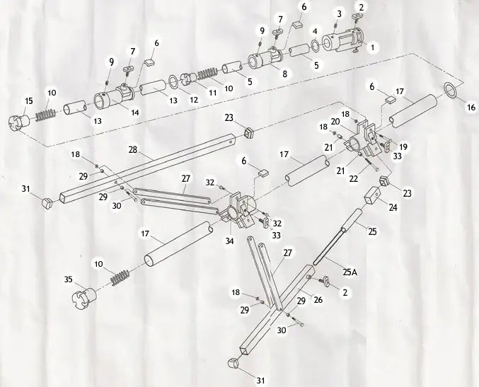 Detailed gearbox assembly diagram with numbered components.