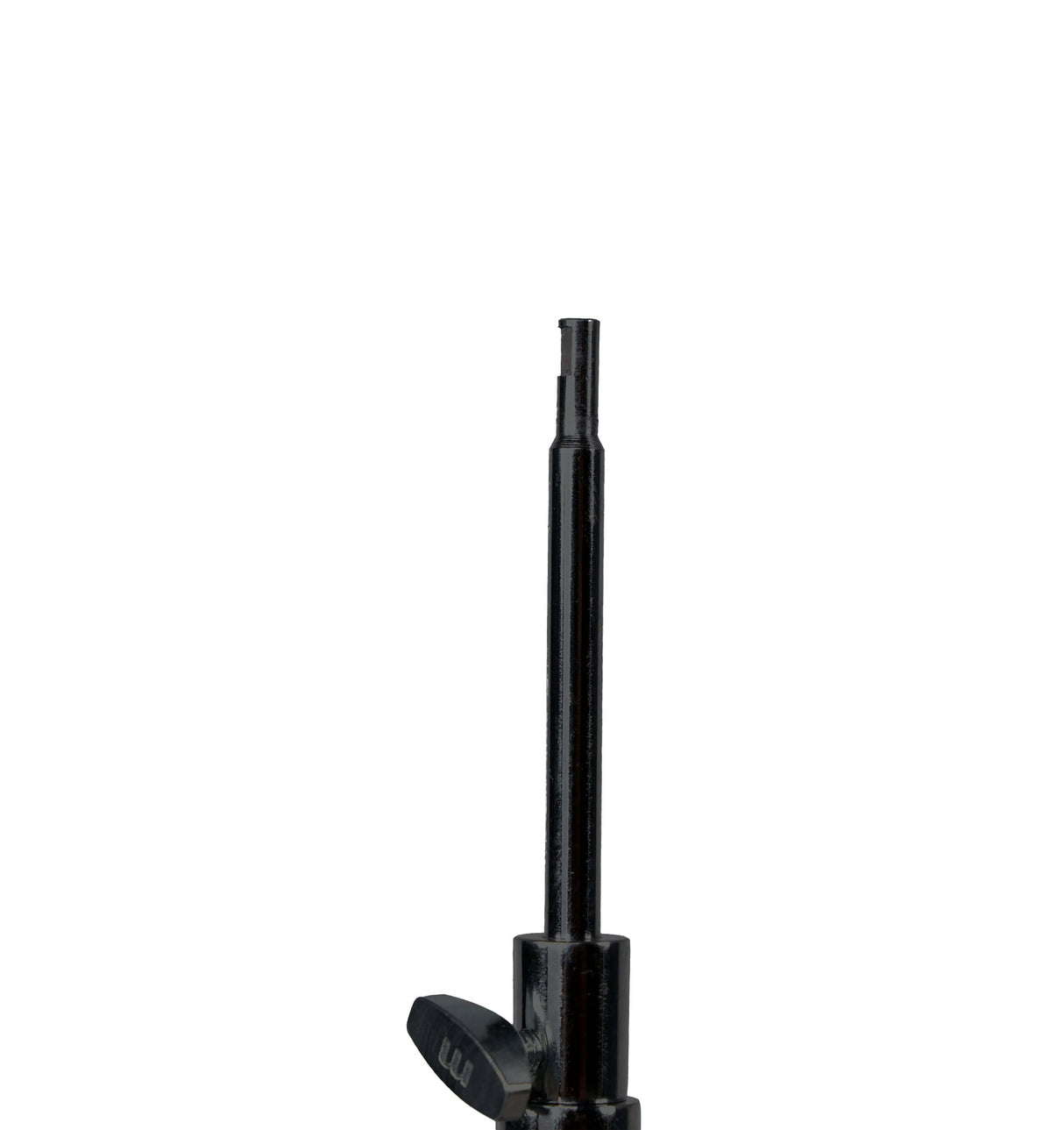 Black adjustable tool with a long slender shaft, ideal for precise tasks and applications.