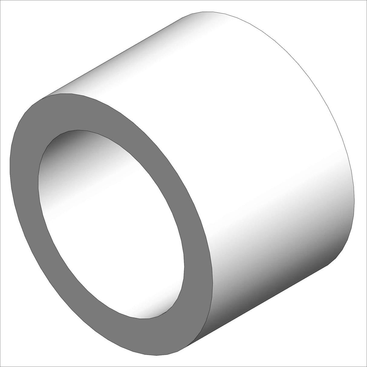 387032-24 cylindrical component with a hollow center, ideal for various industrial applications.