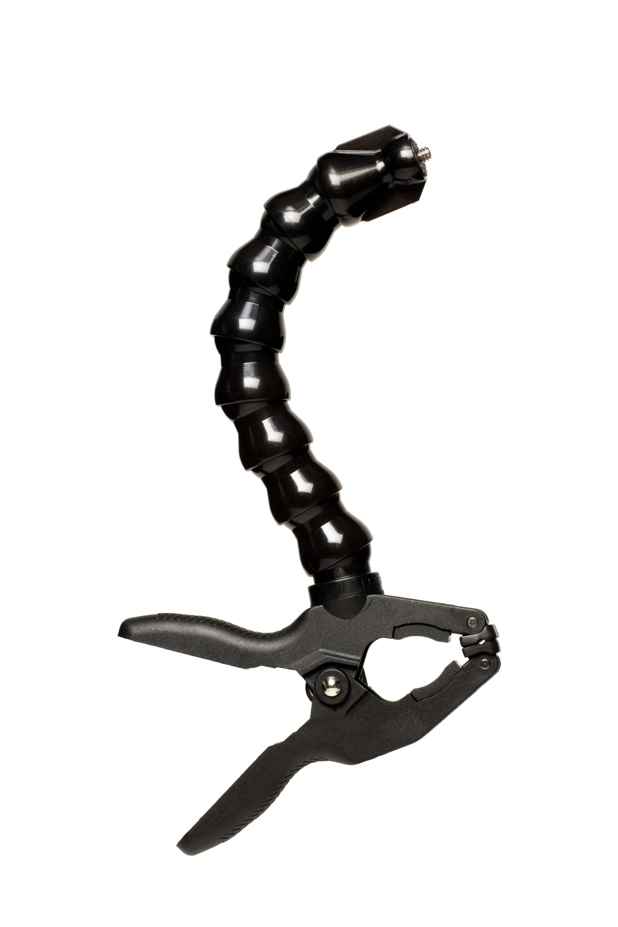 ActionPod® PRO quick clamping mount with adjustable arm for cameras, providing flexible shooting angles and stability.