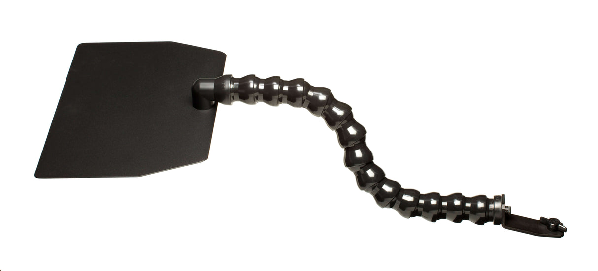 Dinkum Systems PRO Fixed Base Mount Lens Shade with flexible neck for camera protection from sun and dust.