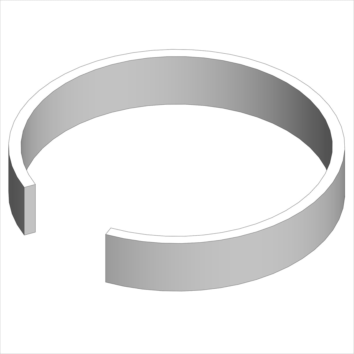 11070-02 - BAZOOKA COLLAR NYLON STRIP 9"