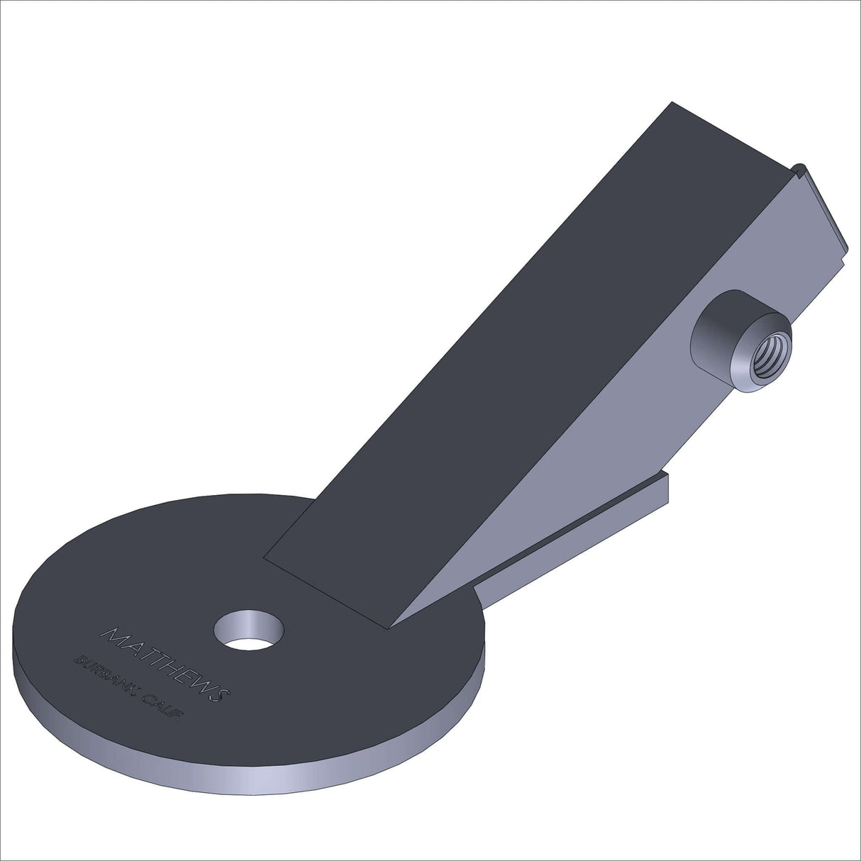366075-1 RECVER FAT WHEEL, 25 DEG., BLK
