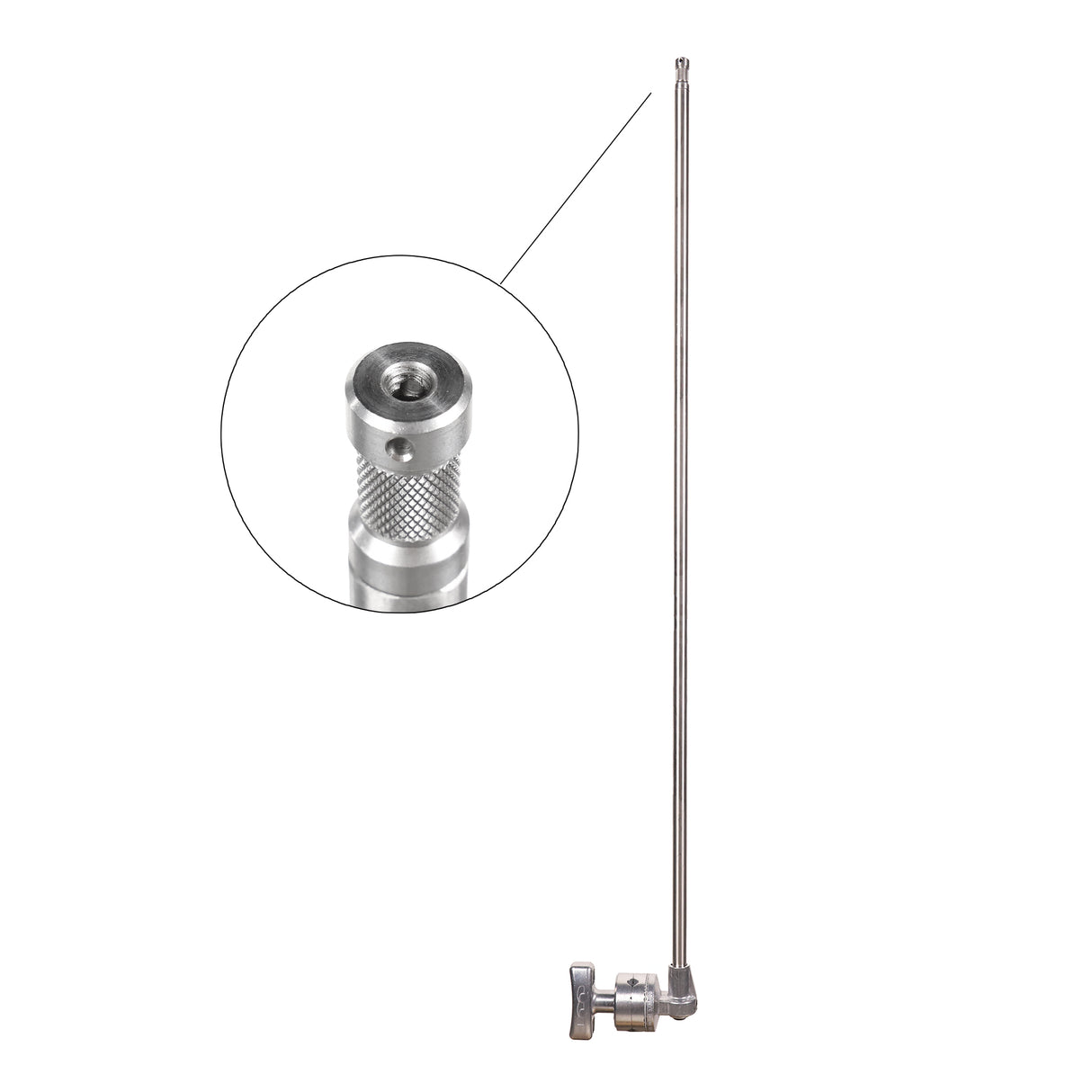 40" C-Stand w/Sliding Leg, Includes Grip Head & Arm Chrome