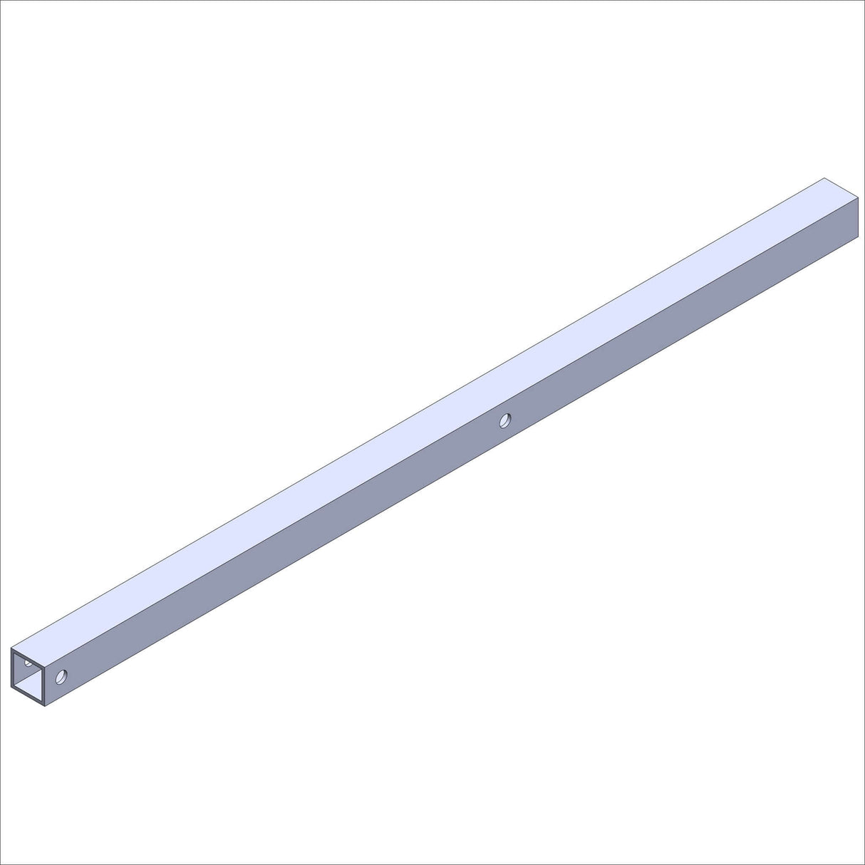 12038-35 LEG, AL,.75SQ, @ 18.0" rectangular aluminum leg for various applications.