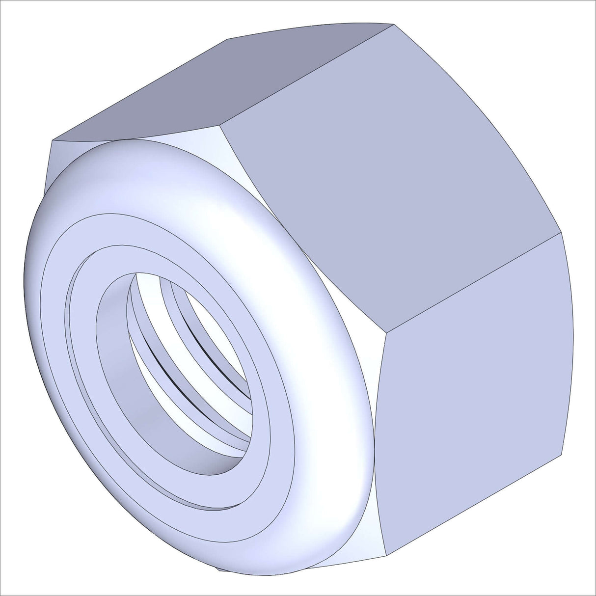 PN 1010/100 - LNUT, HX, 1/4-20