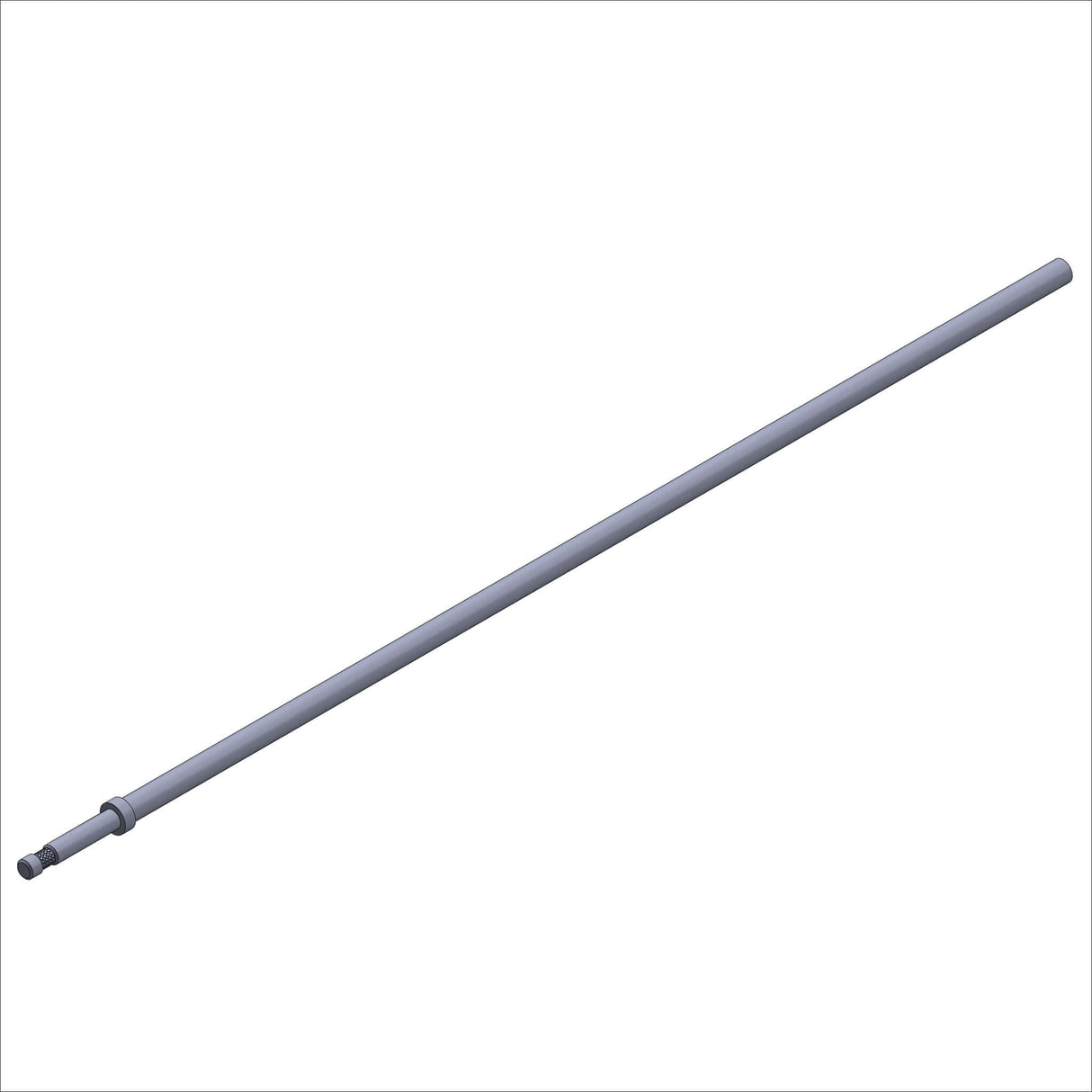 387032-3 .75 X .06 X 36.97 ST TUBE W/BPIN on a white background, showcasing its straight design.