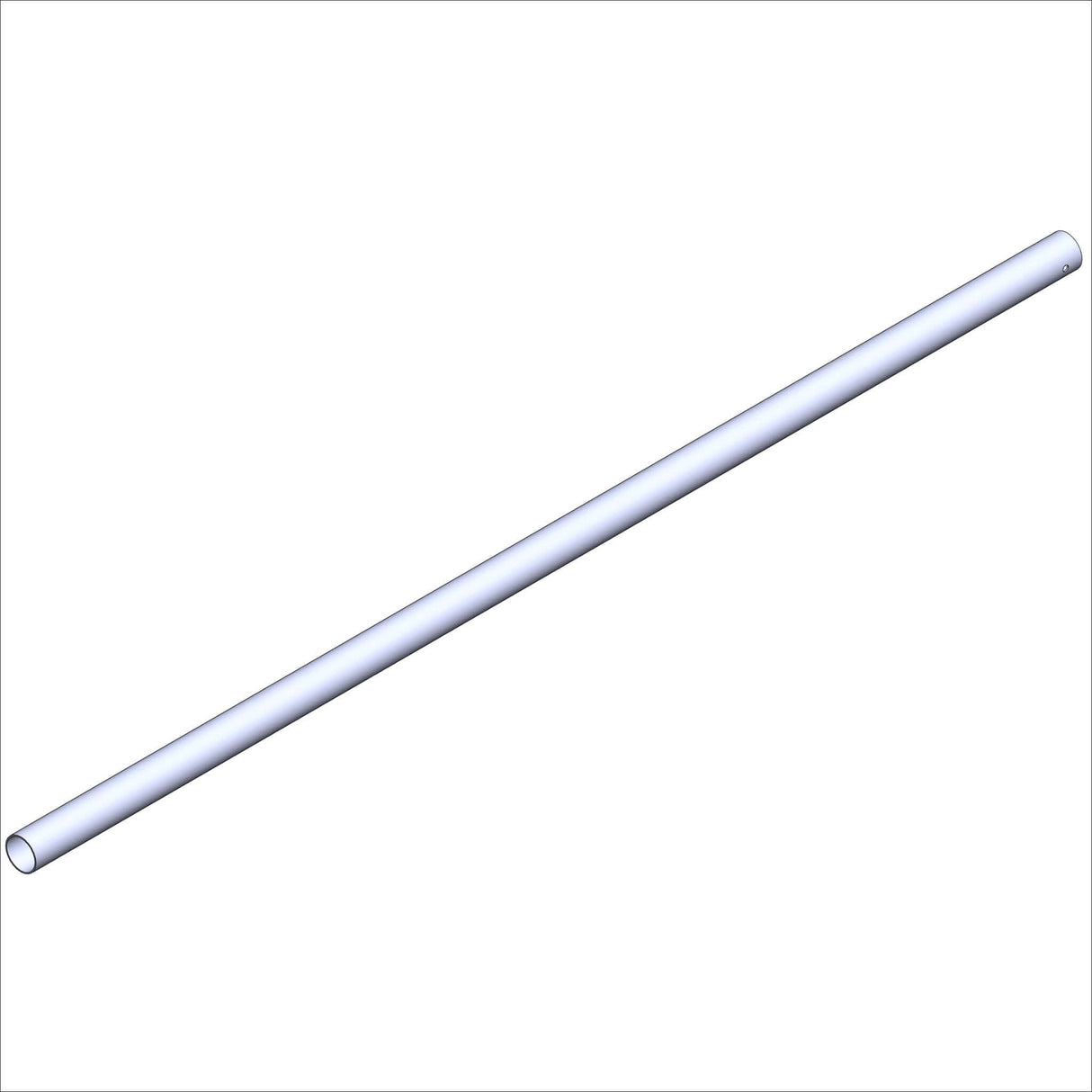 White pipe, 11004 TB, ST, 1.75D, ® 60.0" for various applications.
