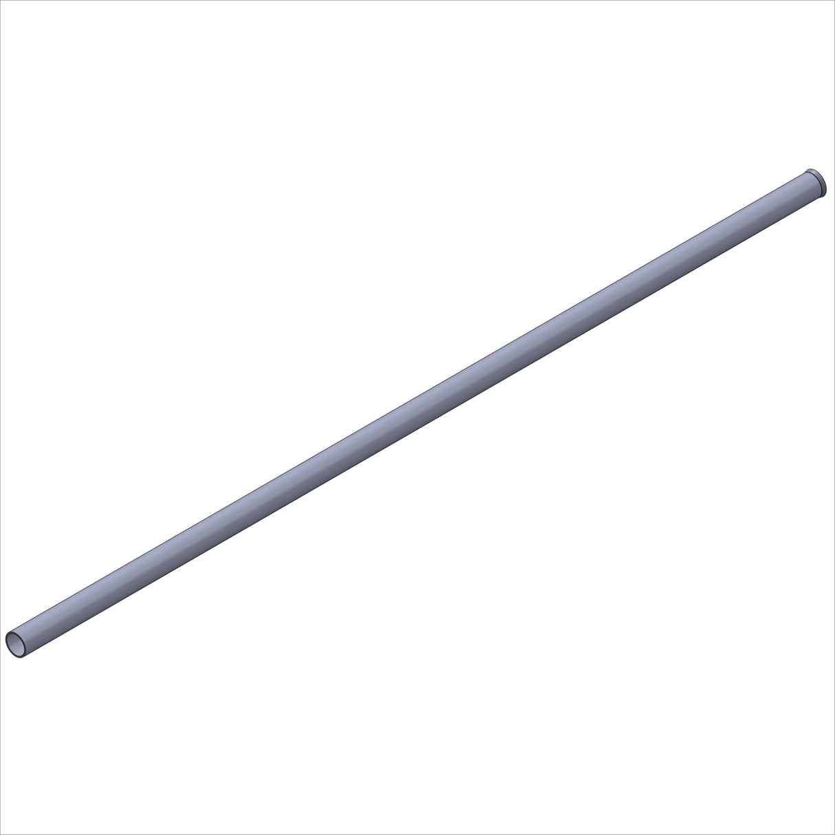 14002 - RISER TUBE, ST, 1.0 DIA. .065W, @ 39.5" FLAIRED