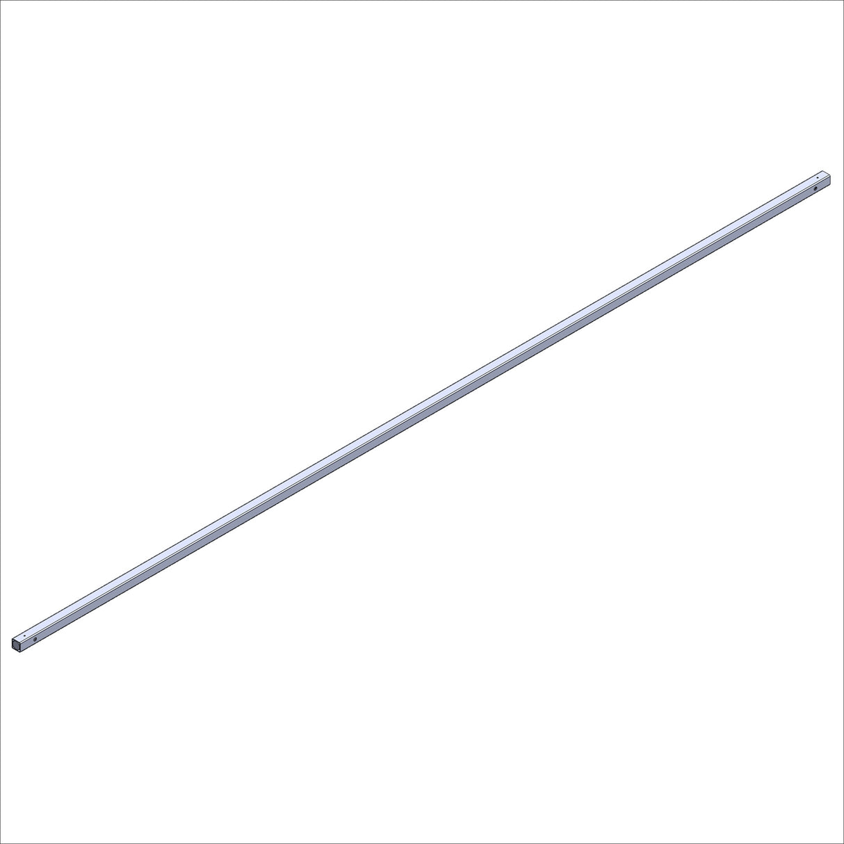 15038-02 TB, AL, 1.0 SQ, @ 96.0"