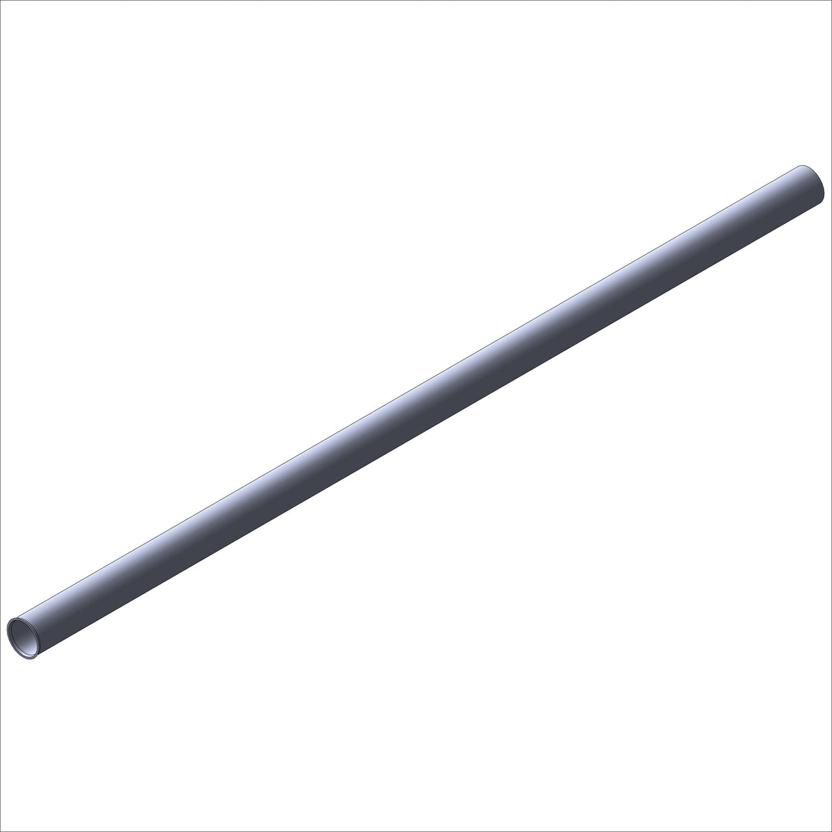 22001 TB, AL, 1.5D, @ 39.0", FLAIR - metallic pipe featuring sleek design and durable construction.