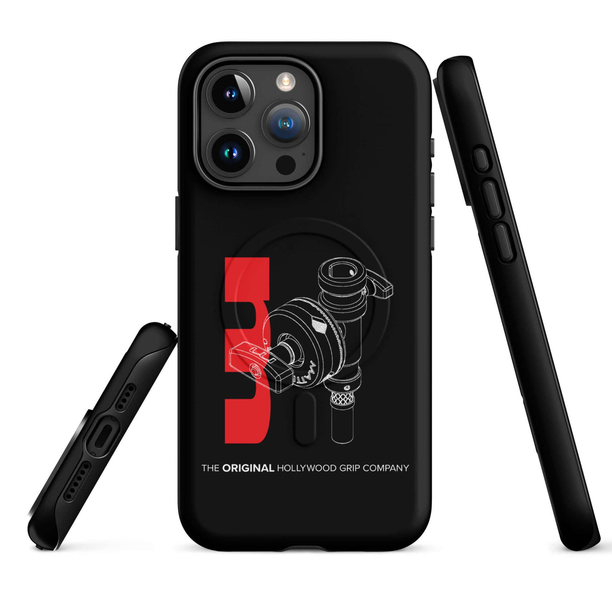 MSE Lollipop MagSafe tough case for iPhone featuring Hollywood grip design and a rugged black exterior.