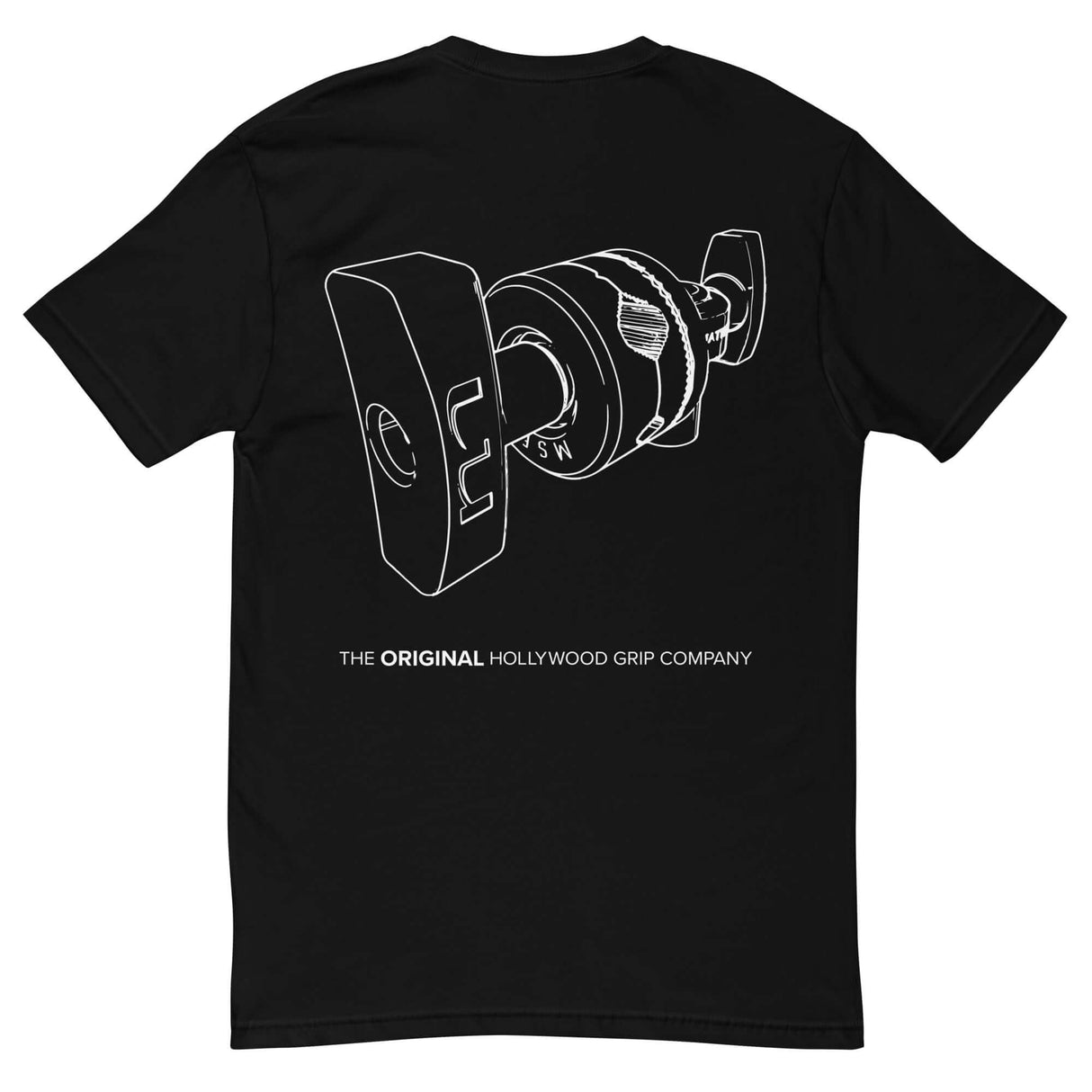 Back view of MSE Grip Head Sketch Shirt featuring a detailed grip head illustration.