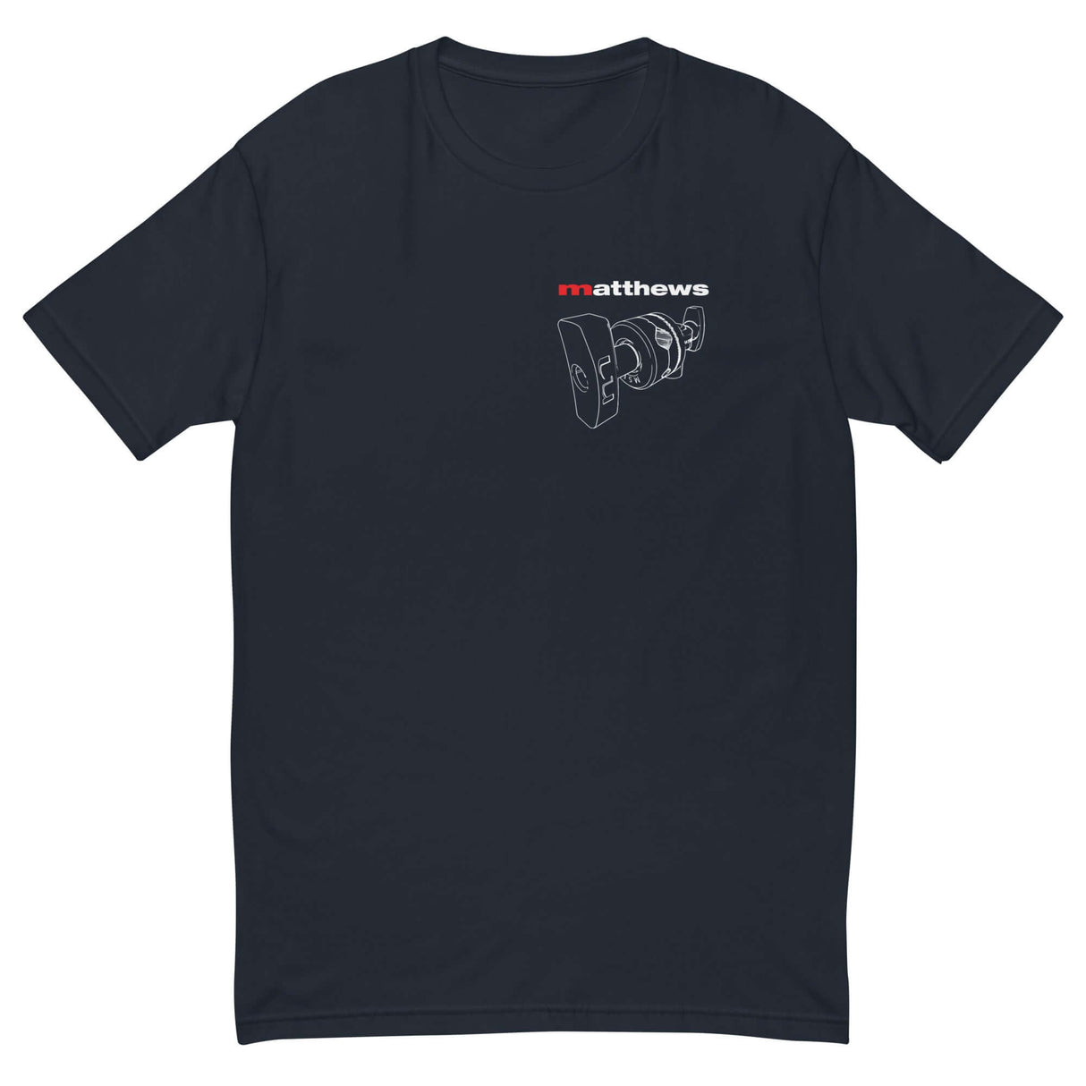 MSE Grip Head Sketch Shirt in navy with detailed grip head design, perfect for filmmaking enthusiasts.