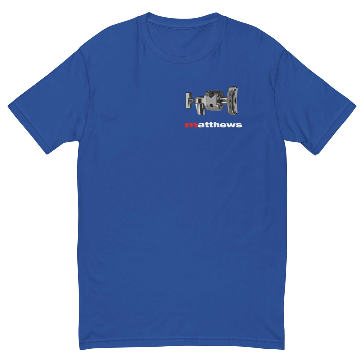 MSE Grip Head Shirt in blue with grip head graphic, ideal for film professionals and cinema enthusiasts.