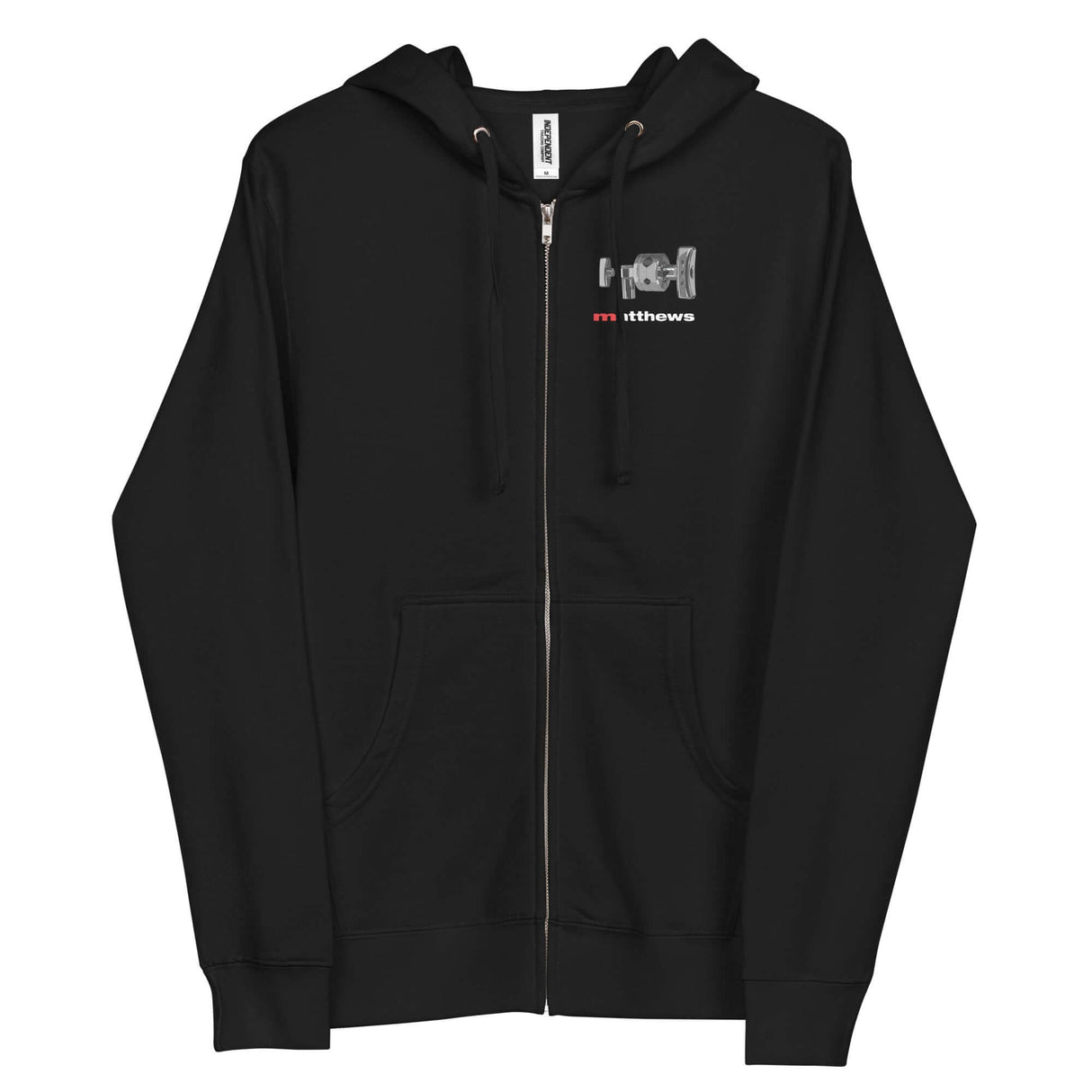 MSE Grip Head Zip Hoodie in black with front logo design, ideal for film professionals and everyday wear.