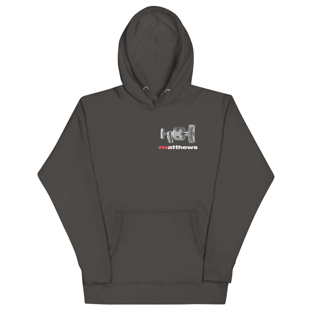 Matthews Grip Head Hoodie featuring bold grip head design, perfect for film professionals and grip enthusiasts.