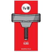 T-Handle 5/16-18 Serrated, Black