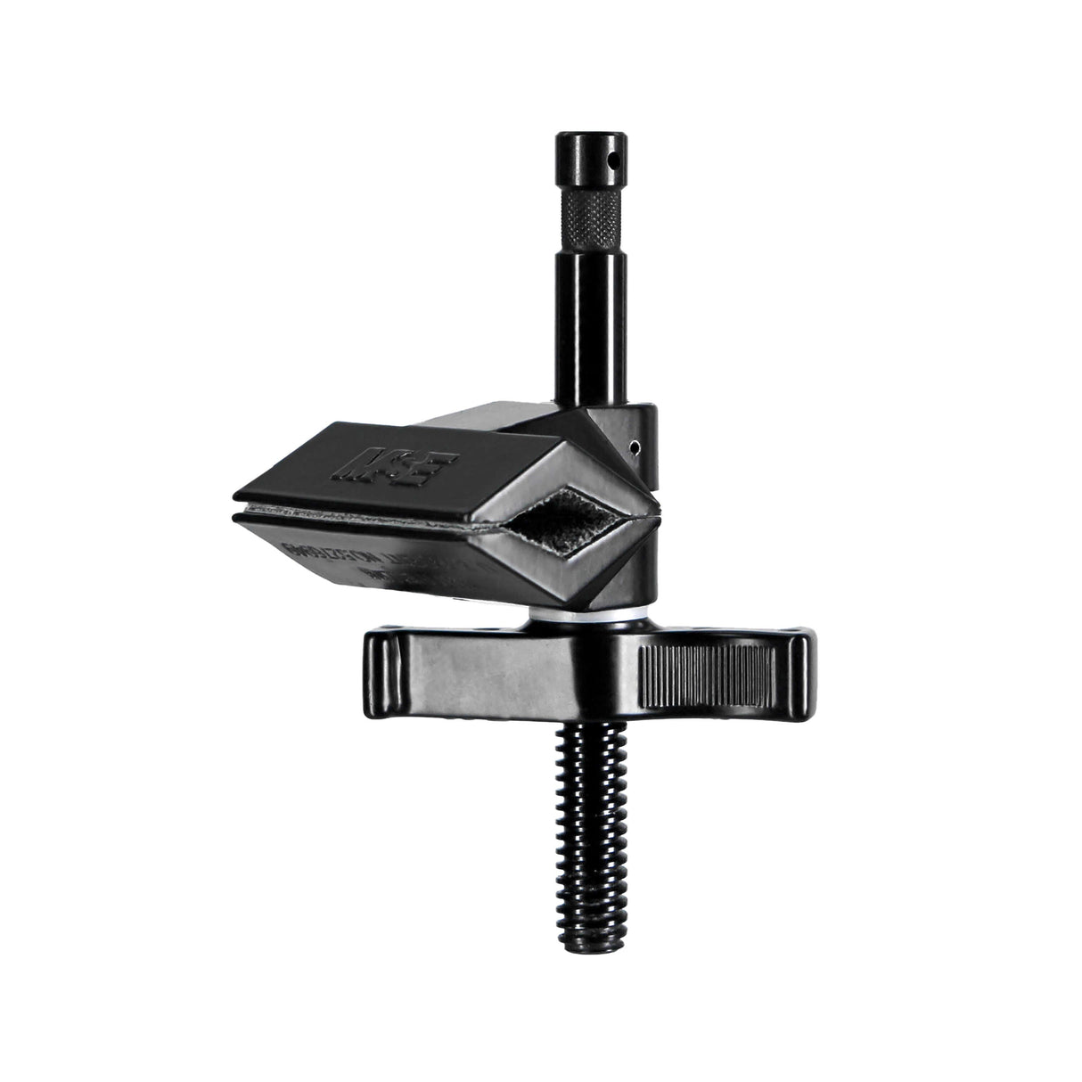 Black Matthellini 2" Center Jaw clamp with adjustable screw for secure mounting options. Explore versatile clamping solutions.