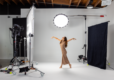 Light Dance Photography and Movement with a Three-Point Studio Setup