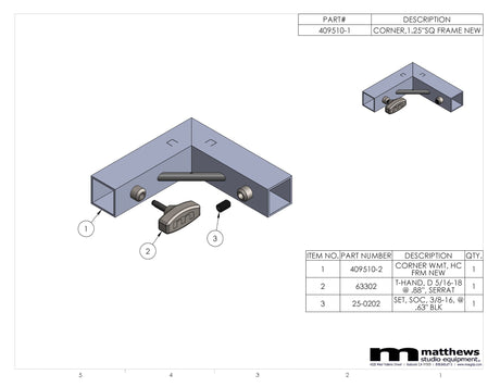 409510-1 - Frame Corner 1.25