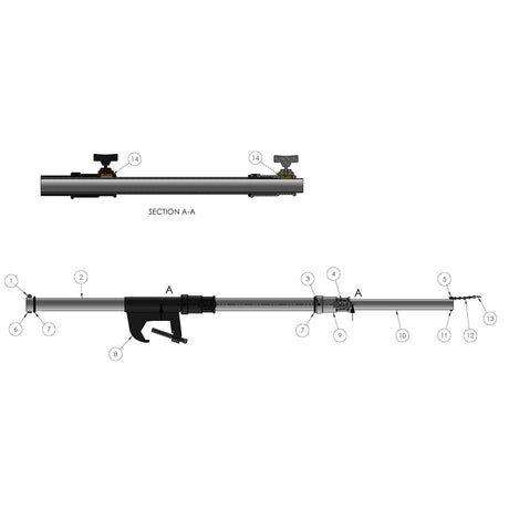 Part Store - 429677 - Heavy Duty Telescoping Hangers - Double Extension 3 to 6 Ft.