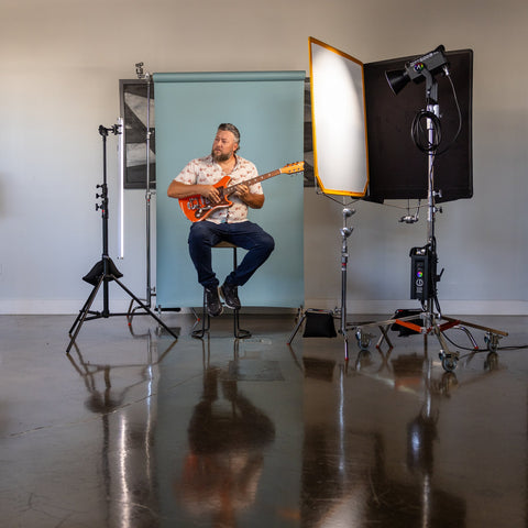 Light a Musician Portrait Indoors: A Four-Point Setup for Clean, Controlled Studio Light