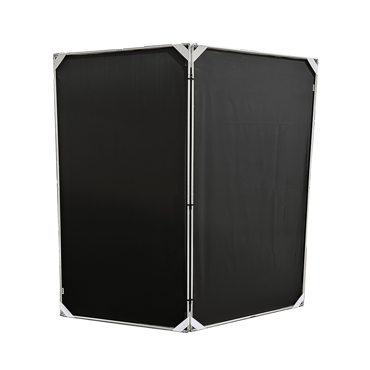 Chimera V-Flat Panel Frame Kit with black fabric panels and durable aluminum frame, ideal for filmmakers and photographers.
