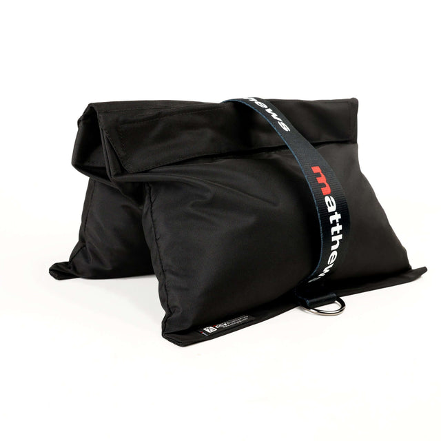 Black RoadBags for portable weight support, featuring durable Cordura fabric and industrial-strength stitching.