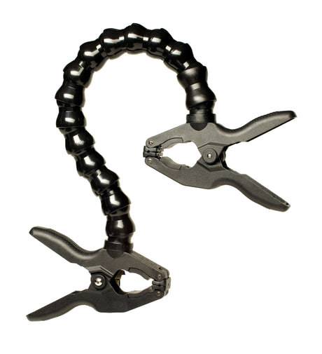 Dinkum Systems 2" clamping top with flexible arms and spring clamps for stable camera mounting.