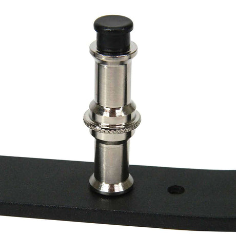 Interchangeable 5/8" pin for Matthews Back Light Stand on black surface