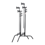 T33 Sliding Leg C-Stand with Grip Head & Arm, Black
