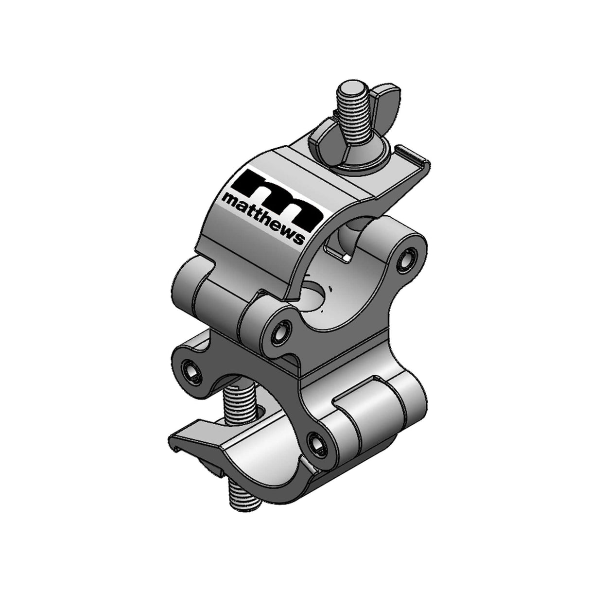 Aluminum Grid Clamps by Matthews showcasing lightweight and durable design for efficient rigging.