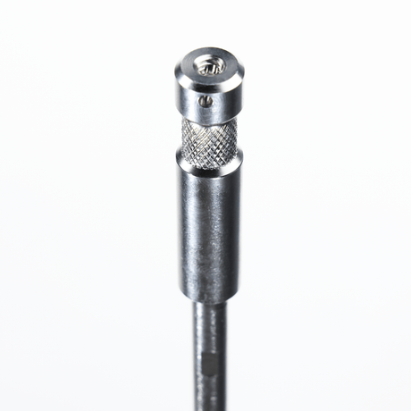 5/8" Grip Rail - Telescoping Baby Rail close-up of adjustable pin and grip end for versatile setups.