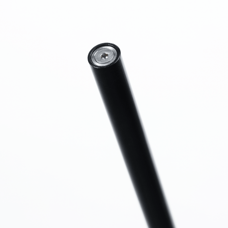 5/8" Grip Rail - Telescoping Baby Rail close-up of black rod end detail