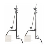 40" C-Stand w/Sliding Leg, Includes Grip Head & Arm Chrome