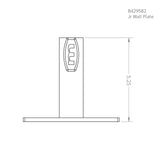 Black Hyper-Chrome Junior Wall Plate