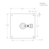 Black Hyper-Chrome Junior Wall Plate