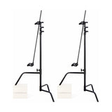 40" C-Stand w/Sliding Leg, Includes Grip Head & Arm Black