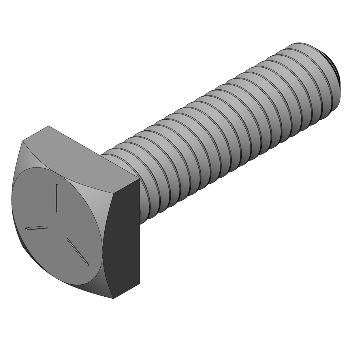 1111/100 - SET, SQ HEAD, 5/16-18, @ 1.25", PL