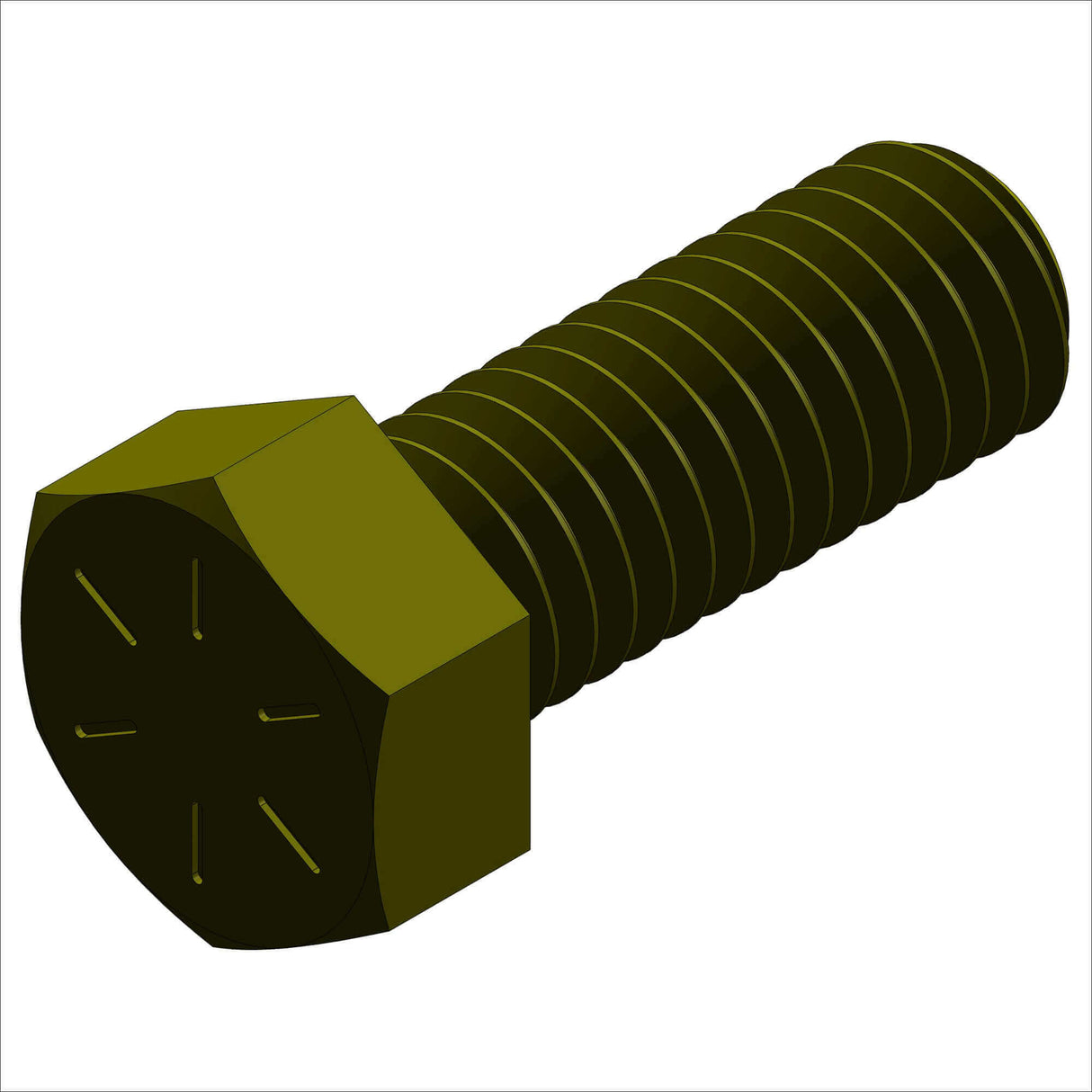 PN 25087/100 - CS, HX, 3/8-16, @1.0", GR8