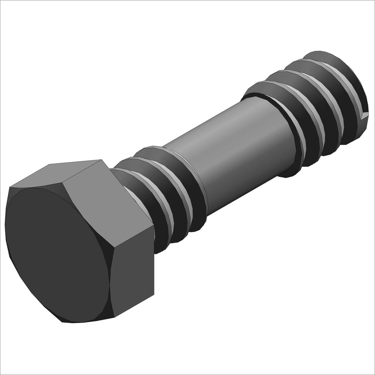 PN 5063/100 - CS, HX, 3/8-16, @1.25", SS