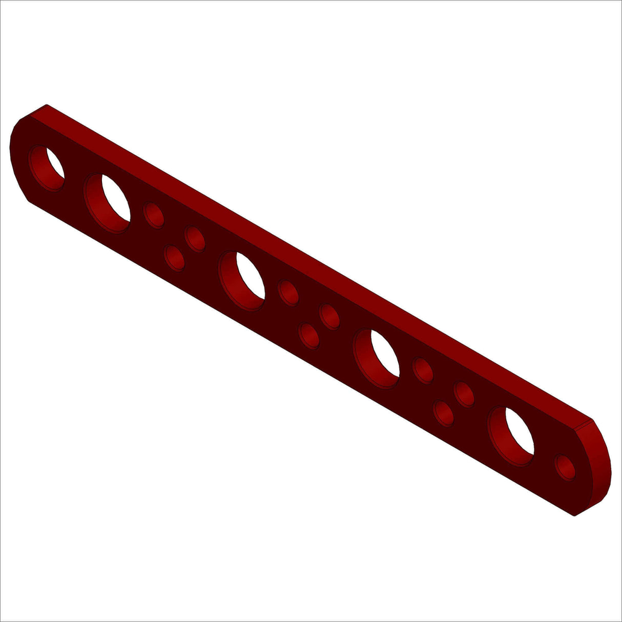 PN 20032-03 - BRACES, AL, FLT, .75 X .25 @ 7.5