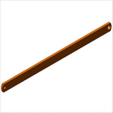 PN H28004 - BRACE, AL,1.0X.25 ORANGE ANODIZE