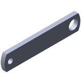 H29000 BRACE, AL, .75 X 19, @ 3.75" metal brace with two holes for fastening