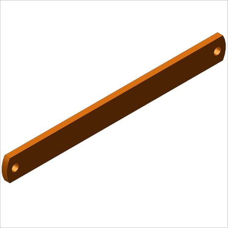 H29005 BRACE, AL, .75 X. 19, @ 12.4" ORANGE ANODIZE - aluminum brace with orange anodize finish